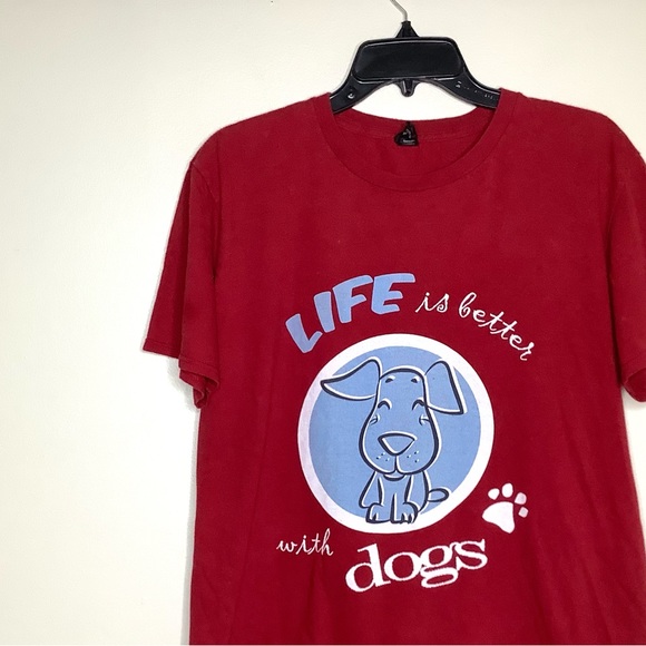 < Life is Better With Dogs Tee > - Picture 2 of 3